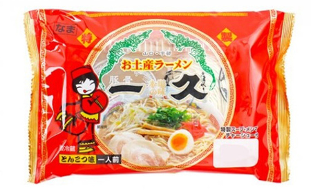 【山陽小野田市・宇部市共通返礼品】一久 お土産ラーメン 6食入 具材入り 濃厚 とんこつ ラーメン スープ メンマ チャーシュー コショー 拉麺 麺類 麺 ご当地 グルメ 食品 F6L-673