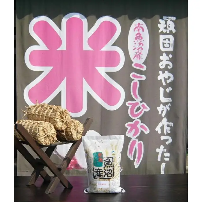 【令和７年産】6か月定期便　がんこおやじが作った南魚沼産コシヒカリ白米３kg【定期便 銘柄米 ブランド米 精米 こしひかり コシヒカリ 魚沼産 新潟米 産地直送 お米 米 こめ コメ ご飯 御飯 ごはん】