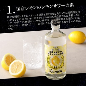 爽和場（サワーバー） 飲み比べ5本セット_爽和場 サワーバー 5種類 飲み比べ 500ml 5本 セット レモンサワーの素 割るだけ 糖類ゼロ プリン体ゼロ レモン グレープフルーツ もも キウイ あまおう レモンサワー サワー リキュール お酒 福岡 久留米 送料無料 〔Ew006〕