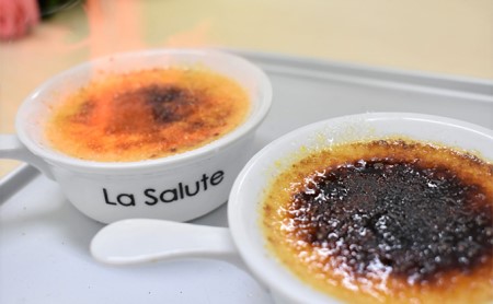 「La Salute」のカタラーナ（4個）ギフト用 お菓子 スイーツ 焼菓子 イタリアン 出張料理 おもてなし 甘さ 和三盆糖 濃口醤油 カラメル 添加物 手作り 