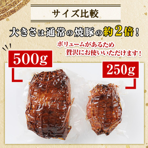 チャーシュー 焼豚 大ブロック 計1kg 2本 【薩摩ファームブロスト】 No.003