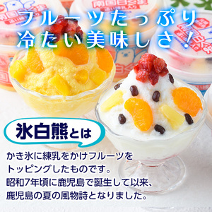 白くま 250ml×4個 南国白くまDX詰め合わせセット アイス かき氷【セイカ食品】 No.381 