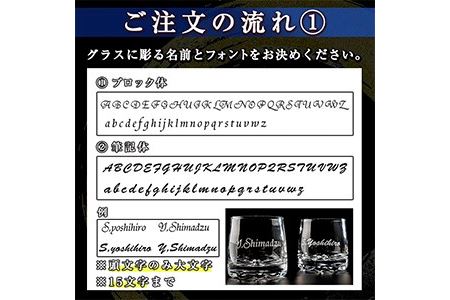No.660 サンドブラスト技法による名入れグラス(1個)【北野産業】