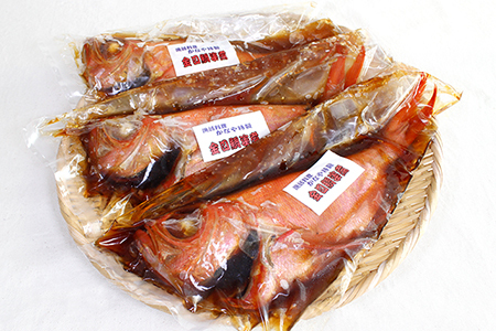 温めるだけ！【房総名物】金目鯛の姿煮400g×３尾