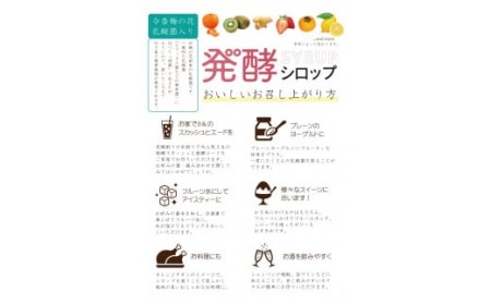 発酵 シロップ 3種 しょうが ・ レモン ・ いちご (150cc×1パック)