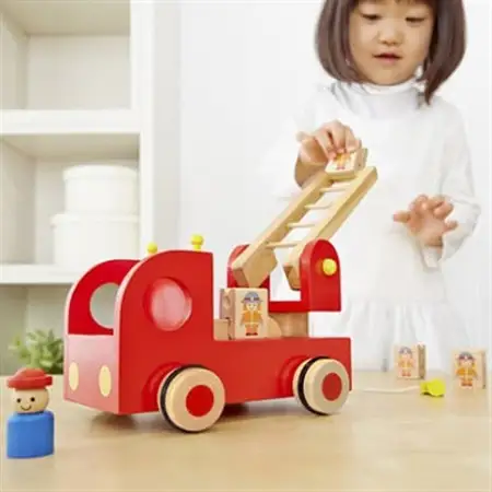 東郷町【公式キャラクターロゴ入り】カタカタ森の消防隊　知育玩具のエドインター【1344479】