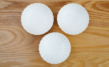 【波佐見焼】花しのぎ 丸小付 小鉢 （白） 3点セット 食器 皿 【団陶器】 [PB101] 波佐見焼