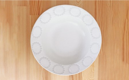 【波佐見焼】サークルリング ブルーベリー・バニラ ボウル 中 2点セット 食器 皿 【陶芸ゆたか】 [VA105]  波佐見焼