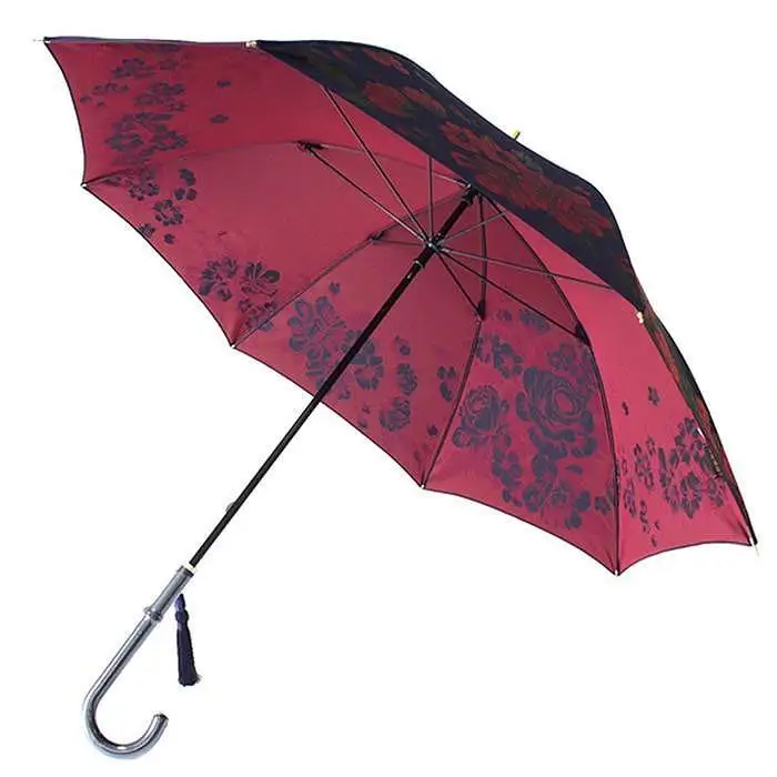 槙田商店【晴雨兼用】長傘 ”絵おり”  大バラ：紺