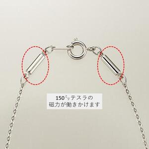 PD4-9-1「7色キュービックジルコニア」磁気ネックレス