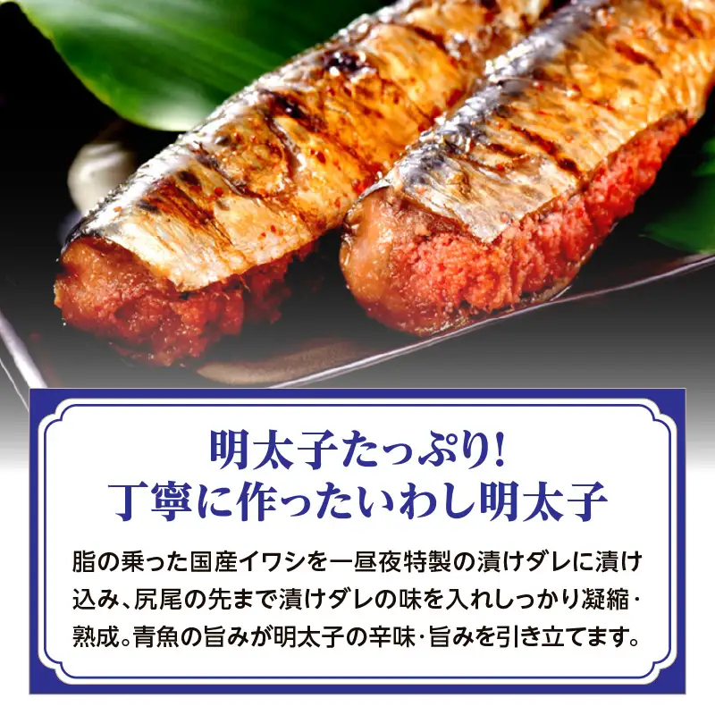 【博多漁師の里】 福岡 名物 いわし明太子 20尾 072-133