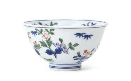 源右衛門窯 染錦小花散し 器 食器 お茶碗 飯碗 ごはん 茶碗 小鉢 小花