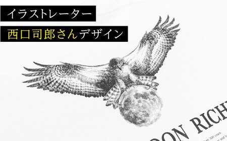 HAWK MOON RICHEモノクロTシャツ （ブラック・ホワイト各１枚計2枚セット/ユニセックス） Lサイズ[AOBQ013] Tシャツ トップス カットソー  Tシャツ トップス カットソー  Tシャツ トップス カットソー  Tシャツ トップス カットソー