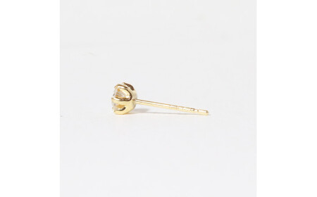 K18 一粒天然ダイヤモンド スタッドピアス 0.40ct 5pe040　山梨 ダイヤモンド ピアス ジュエリー アクセサリー 18金 イエローゴールド ホワイトゴールド ピンクゴールド レディース ダイヤ0.20ct×2 カラット 天然 ダイヤモンド 山梨県 甲斐市 BQ-4