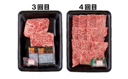《定期便》長崎和牛ロースお届け便ミニ(6回)