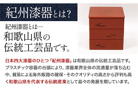 Njeco汎二段重箱 変根来 【カラー：白】 株式会社島安汎工芸製作所 《90日以内に出荷予定(土日祝除く)》 和歌山県 紀の川市 重箱 二段 変根来 箱 紀州漆器 伝統工芸 キッチン用品 お花見 アウトドア