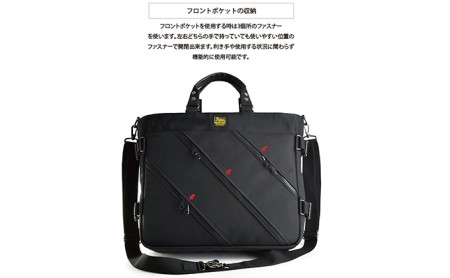 3wayビジネストート＜標準サイズ＞　バンナイズ バリスティック ナイロン ブラック PC収納 耐久性 ワーク ファッション カバン バッグ 