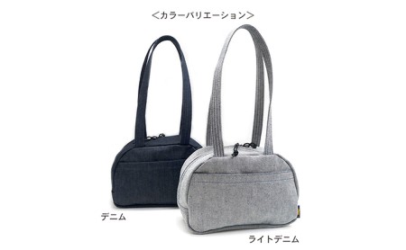 ミニボストンバッグ　バンナイズ デニム コンパクト お散歩 買い物 お出かけ ファッション カバン  デニム