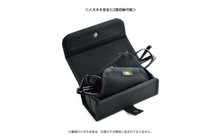 メガネ2個収納ケース　バンナイズ バリスティック ナイロン ブラック 眼鏡 保護 二つ ファッション小物 ファッション 