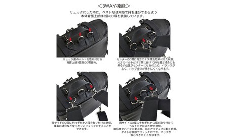 4バックルリュック＆ショルダー／M　バンナイズ 帆布 リュック バックパック 大容量 トラベル キャンプ 防災 バッグ ファッション カバン ショルダーバッグ 
