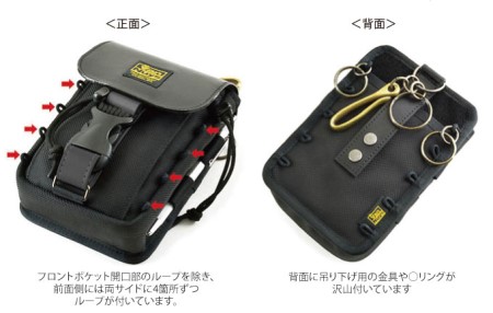 ガバッと大きく開く縦型キャリングケース／ハイエンドモデル＜社長仕様-2＞ウエスト バッグ スマホ 財布 収納 耐久 持ち運び ひとまとめ バンナイズ VanNuys ファッション カバン  ライトグレー