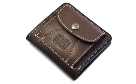 VanNuys オールインワン折り畳みコンパクトウォレット ファッション小物 財布 キャメル ブラック ブラウン 日本製 収納  ビンテージキャメル