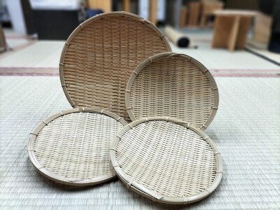 竹工芸品ザル4点セット