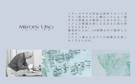「キラキラ豆皿3枚組」｜ お皿 ガラス製品 ミラーズウサ