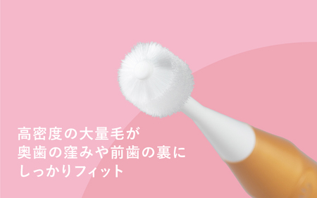 360度毛電動歯ブラシ「POPOTAN TWISty for ADULT」 ゴールド