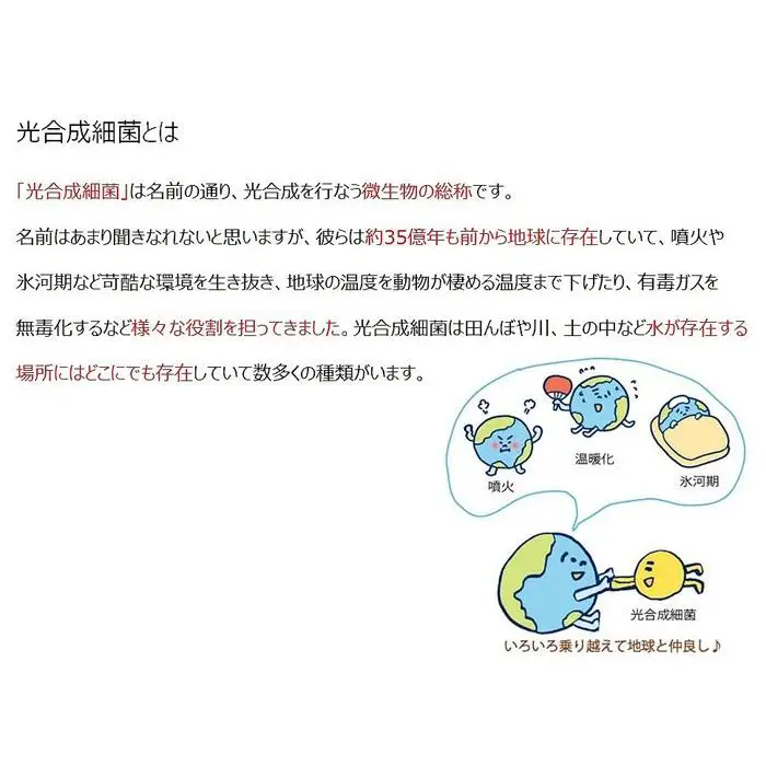 光合成細菌RAP99の力で健康を守る　三寿