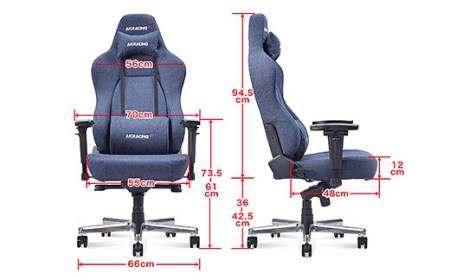AKRacing Premium Denim（ヘッドレスト・ランバーサポート付き）エーケーレーシング ゲーミングチェア
