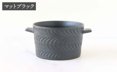 【波佐見焼】ローズマリー ココット Tボウル デニム・マットブラック ペアセット 食器 皿 【翔芳窯】 [FE150]  波佐見焼