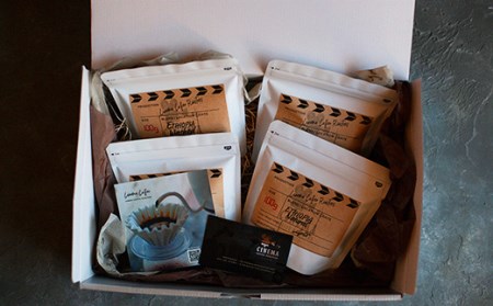 【CINEMA COFFEE】スペシャルティコーヒーを楽しむ おすすめ飲み比べ4種セット（16-17）