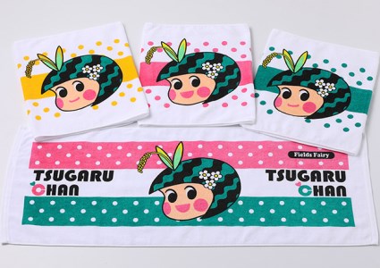 つがーるちゃん 靴下・タオルセット つがる市 マスコットキャラクター ゆるキャラグッズ [0409]