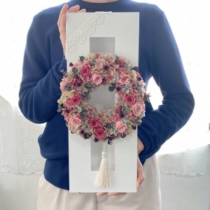 AJ119-2　プリザーブドフラワー【クロッシュ アンティーク】春日部市シュガーパイン