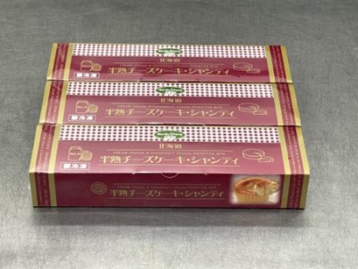 濃厚トロリとろける　半熟チーズケーキ・シャンティ〔4個入り×3箱〕 ( ふるさと納税 チーズケーキ スイーツ デザート 北海道産 濃厚クリーム ふわとろ食感 北海道 遠軽町 ノルディックファーム ) en01-00084