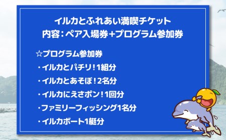 イルカとふれあうFor family 体験 チケット | 体験 津久見市