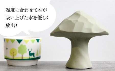 【美濃焼】加湿器「大木」＋ ディフューザー（ピンク桜）【丸健製陶】 [TAY011]