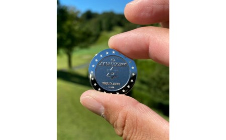 オリジナル ゴルフマーカー（ao）◇ゴルフ用品 民芸品 工芸品 伝統技術 雑貨 日用品 オリジナル デザイン 純銀製 七宝焼 プレゼント 記念品 