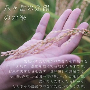 【令和7年度米】八ヶ岳の余韻特別栽培米コシヒカリ　5kg×1袋　八ヶ岳南麓 小淵沢 山梨県 北杜市 [h183]