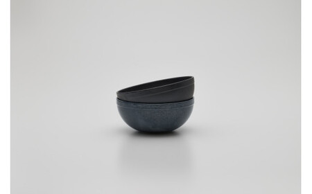 2016/ TY Bowl Set【2016/オリジナル】有田焼 食器 器 鉢 小鉢 ボウル 2個 ブラック グレー シンプル AA26-7