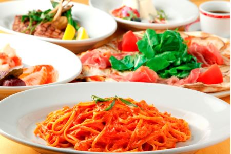【荻窪】ラ・ヴォーリアマッタ荻窪店 特産品ランチ・ディナー共通コース 2名様（1年間有効） お店でふるなび美食体験 FN-Gourmet745693