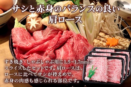 [A5等級] 飛騨牛肩ロース すき焼き ・しゃぶしゃぶ用3kg [0858] すき焼き トキノ屋食品