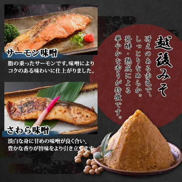 【無地熨斗】 越後みそ漬け 2種 食べ比べ サーモン味噌 さわら味噌 各3切れ 鮭 サケ さけ 鰆 さわら 味噌漬け みそ漬け 越後みそ 越後味噌 個包装 おかず ご飯のお供 ギフト 贈り物 越季 新潟県 南魚沼市