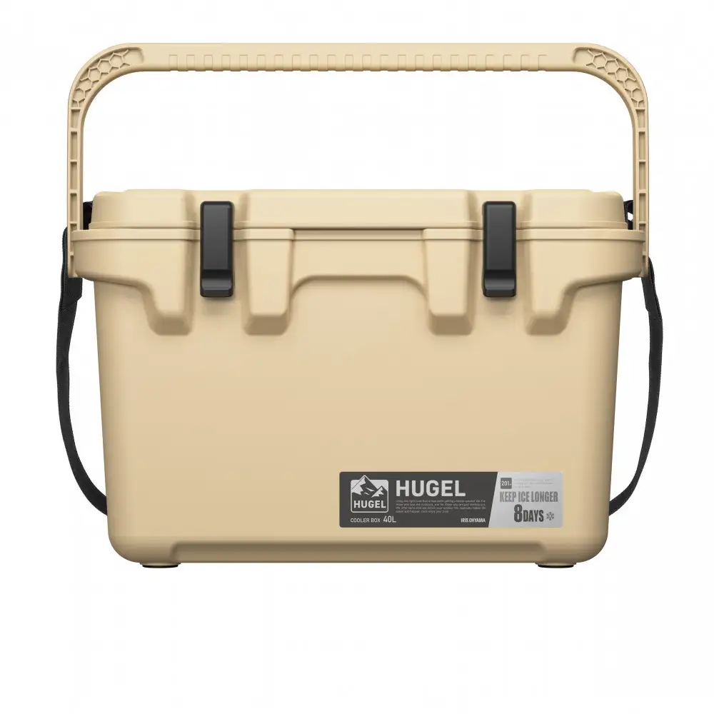  ☆リニューアル☆クーラーボックス 大型 大容量 40L TC-40R ベージュ HUGEL アイリスオーヤマ クーラーBOX ハードクーラー 高保冷 アウトドア キャンプ BBQ 釣り スポーツ レジャー ベージュ
