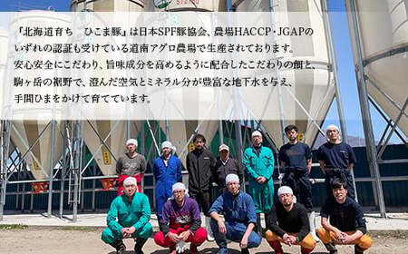 【北海道育ち ひこま豚】3部位セット2.4kg しゃぶしゃぶ・すき焼き用 ＜酒仙合縁 百将＞ 森町 豚肉 しゃぶしゃぶ すき焼き 北海道産 セット ふるさと納税 北海道 mr1-0328