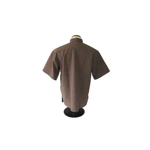 みんさウェア ボタンダウン（ココア） 男性用 Lサイズ AI-018