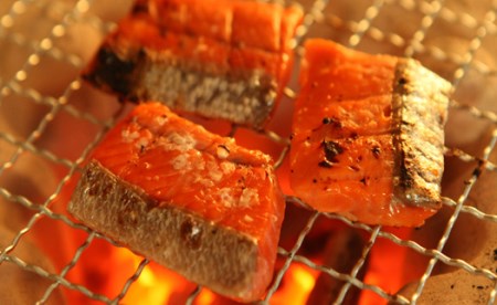 No.2195　福島名産 鮭の味（鮭のこうじ漬け詰合せ）「紅葉漬」140ｇ×２個、「民謡漬」３切入り（約135g）×４個