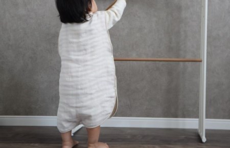 【eclat bebe】泉州南部織 4重ガーゼ スリーパー（PiGy）