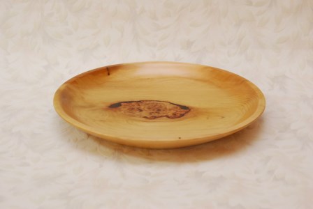 青森ひば　瘤杢（こぶもく）入り器（丸）